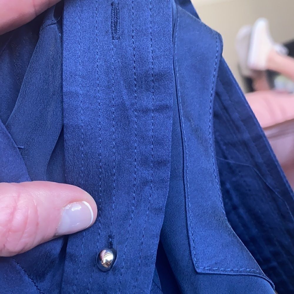 NWOT Anthropologie ‘Floreat’ 100% Navy Blu… - Picture 8 of 9
